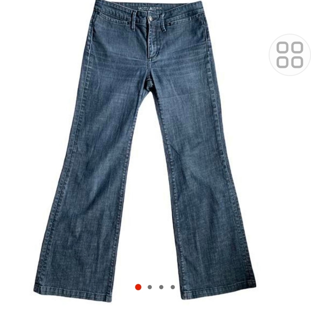 Banana Republic wide leg jeans 4 waist 30"